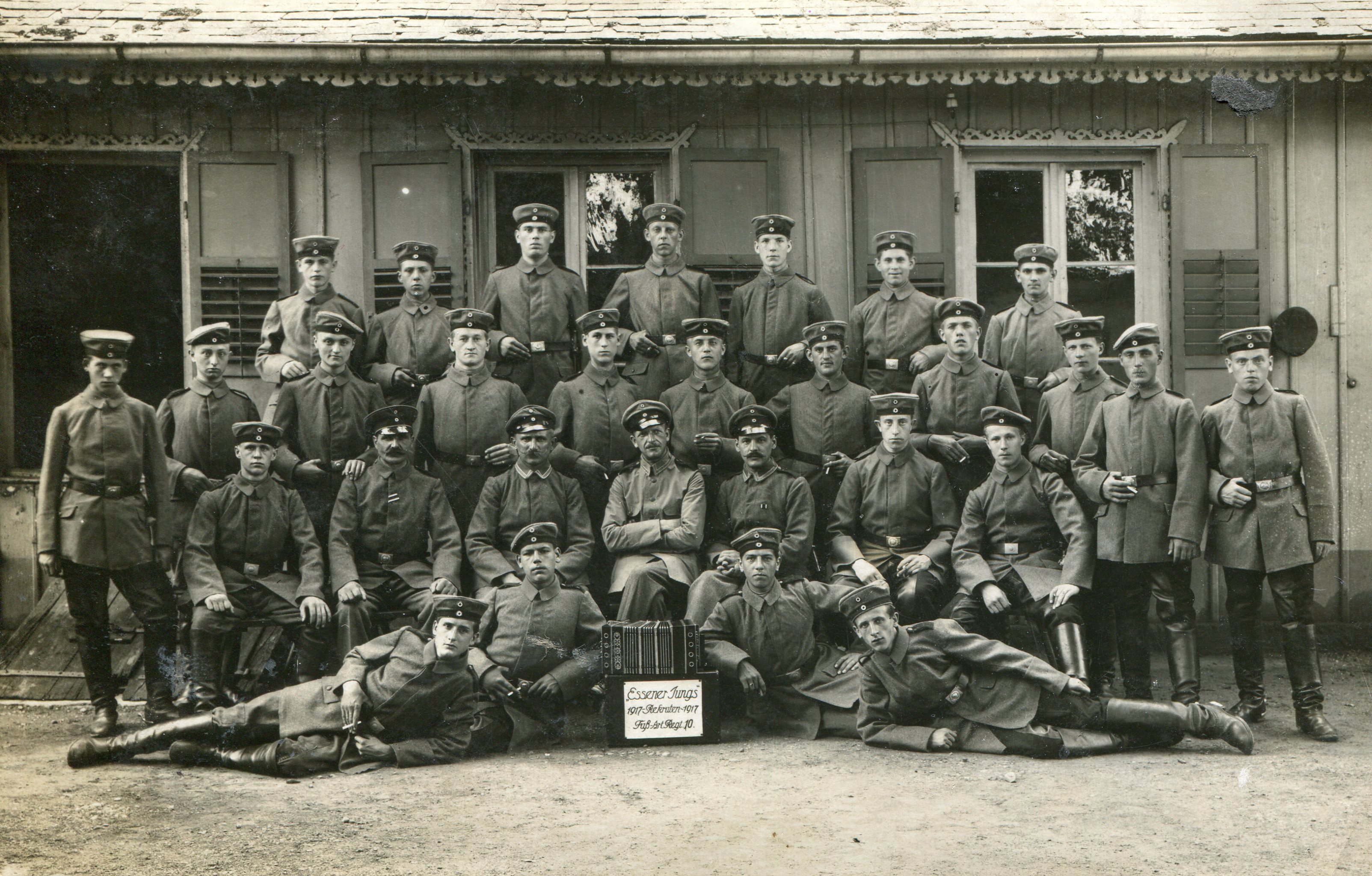 Essener Jungs, Rekruten Fuß-Art-Regt. 10, 1917